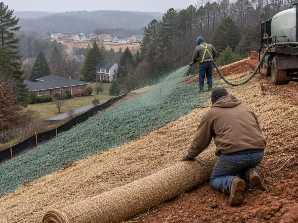 Erosion Control Blankets & Hydromulch in Greensboro, NC