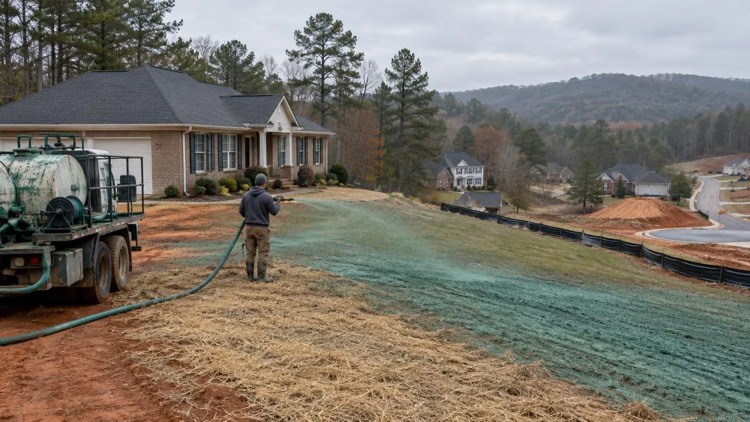 Hydroseeding in Greensboro, NC