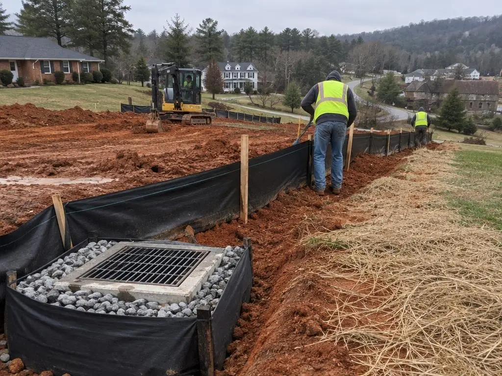 Silt Fence Installation in Greensboro, NC