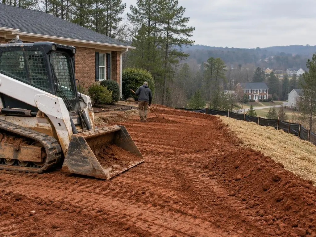 Yard Grading & Red Clay Prep in Greensboro, NC